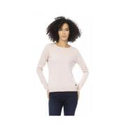 Roze Wollen Pullover Elegante Stijl Baldinini , Pink , Dames