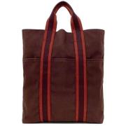 Pre-owned Cotton totes Hermès Vintage , Brown , Dames