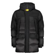 Donsjack met capuchon en zakken Parajumpers , Black , Heren