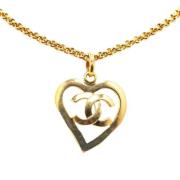 Pre-owned Metal chanel-jewelry Chanel Vintage , Yellow , Dames