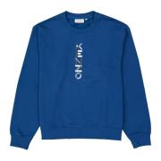 Logo Crewneck Sweater Kenzo , Blue , Heren