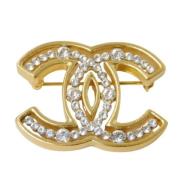 Pre-owned Metal chanel-jewelry Chanel Vintage , Yellow , Dames