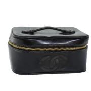 Pre-owned Leather pouches Chanel Vintage , Black , Dames