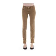 Vintage Stijl Jeans met Logo Details Jacob Cohën , Beige , Dames