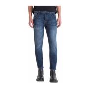 Slim Fit Katoenen Broek Argon Antony Morato , Blue , Heren