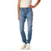 Violet Tapered High Waist Jeans Pepe Jeans , Blue , Dames