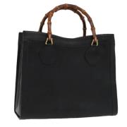 Pre-owned Leather handbags Gucci Vintage , Black , Dames