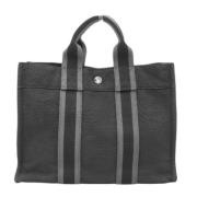 Pre-owned Canvas totes Hermès Vintage , Black , Dames