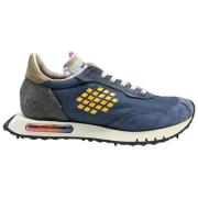 Space Race Sneakers in Navy/Grey/Fuxia Be Positive , Blue , Heren