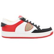 Lyon Low Sneakers in Wit Rood Philippe Model , Multicolor , Heren