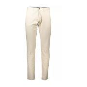 Klassieke Beige Katoenen Jeans Broek Gant , Beige , Heren