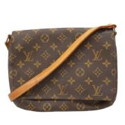 Pre-owned Canvas shoulder-bags Louis Vuitton Vintage , Brown , Dames