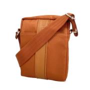 Pre-owned Canvas shoulder-bags Hermès Vintage , Orange , Dames