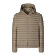 Gewatteerde jas met capuchon Save The Duck , Beige , Heren