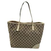 Pre-owned Canvas gucci-bags Gucci Vintage , Beige , Dames