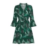 Groene Bloem Korte Jurk Sally American Dreams , Green , Dames