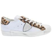 Animalier Lage Top Sneakers - Wit Philippe Model , White , Dames