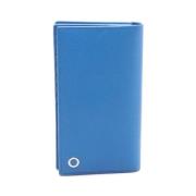 Pre-owned Leather wallets Bvlgari Vintage , Blue , Dames