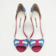 Pre-owned Suede heels Manolo Blahnik Pre-owned , Multicolor , Dames