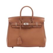 Pre-owned Leather handbags Hermès Vintage , Brown , Dames