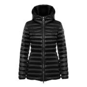 Zwarte Gewatteerde Donsjas met Capuchon Colmar , Black , Dames