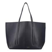 Zwarte Leren Tote Tas By Herenne Birger , Black , Dames