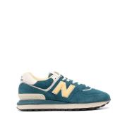 Blauwe Sneakers Color-Block Design Vetersluiting New Balance , Blue , ...