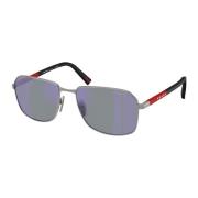 Zonnebril Linea Rossa PS A51S Prada , Gray , Heren