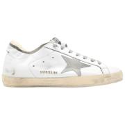 Superstar White Grey Star Sneakers Golden Goose , White , Heren