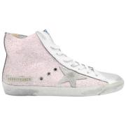 Rose Glitter Francy Sneakers Golden Goose , Pink , Dames