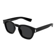 Stijlvolle Zwarte Leren Schoudertas Saint Laurent , Black , Unisex