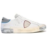 Lage Man Veau Reflex Sneakers Philippe Model , White , Heren