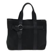 Pre-owned Canvas handbags Hermès Vintage , Black , Dames