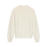 Relaxed Fit Alpaca Trui Jacquemus , Beige , Heren