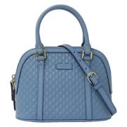 Pre-owned Leather gucci-bags Gucci Vintage , Blue , Dames