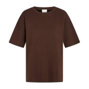 Boxy Gebreide Trui in Diep Bruin Heartmade , Brown , Dames