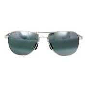 Stijlvolle zonnebril met vangrails ter bescherming Maui Jim , Gray , H...