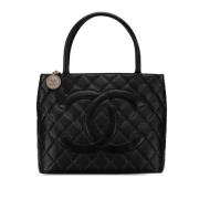 Pre-owned Leather chanel-bags Chanel Vintage , Black , Dames