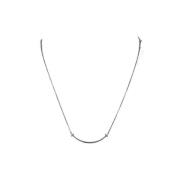 Pre-owned White Gold necklaces Tiffany & Co. Pre-owned , Gray , Dames