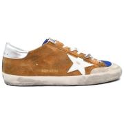 Blauw Wit Ster Sneakers Golden Goose , Brown , Heren