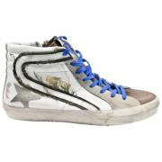 Wit Bruin Slide Sneakers Golden Goose , Multicolor , Dames