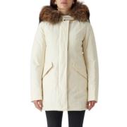 Witte Jassen voor Vrouwen Woolrich , White , Dames