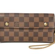 Pre-owned Canvas wallets Louis Vuitton Vintage , Brown , Dames