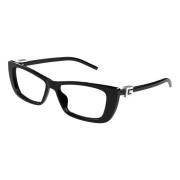 Mode Bril Zwarte Frame Gucci , Black , Dames