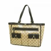 Pre-owned Canvas handbags Gucci Vintage , Brown , Dames