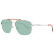 Gunmetal Pilot Zonnebril Groene Lens Guess , Gray , Heren