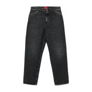 Zwarte Denim Jeans Knoopsluiting Washington DEE CEE , Black , Dames