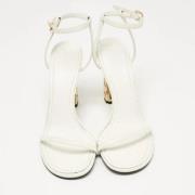 Pre-owned Leather sandals Givenchy Pre-owned , White , Dames