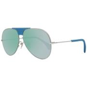 Blauwe Dames Aviator Zonnebril Police , Blue , Unisex