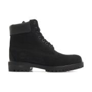 Zwarte Waterdichte Leren Laarzen Timberland , Black , Heren